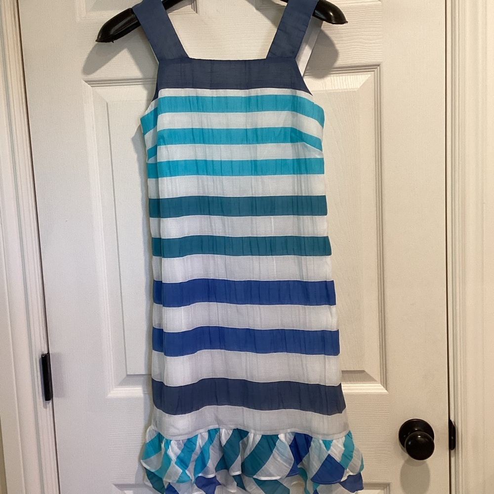 SARA CAMPBELL Striped Dress in Shades of Blue💙, Size 0